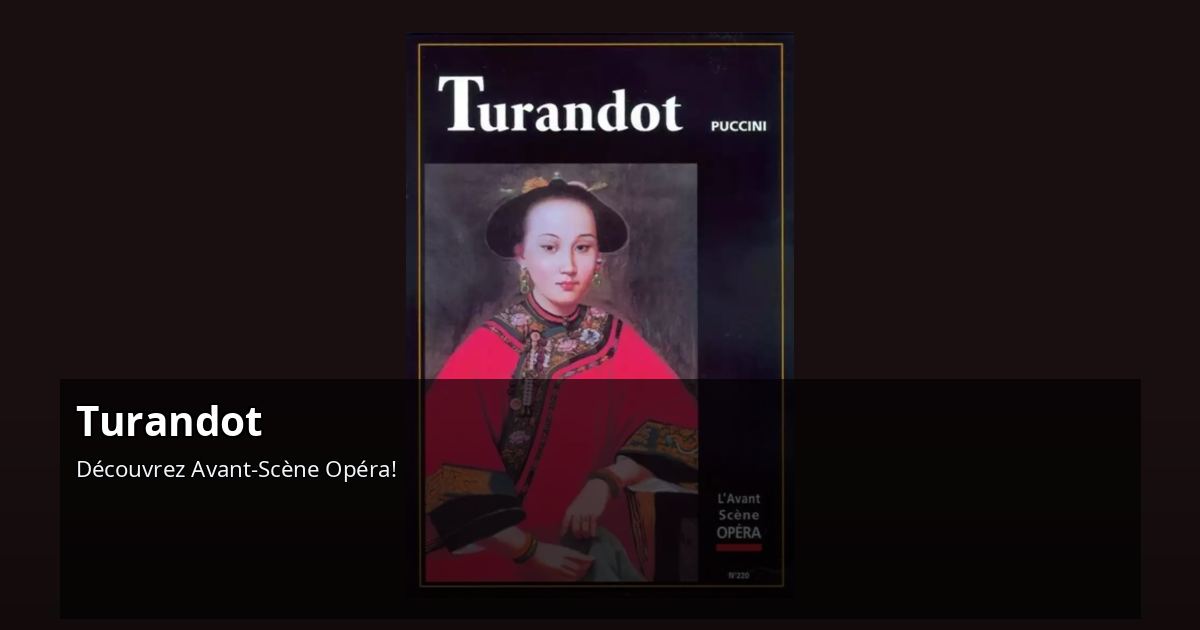 Turandot | Giacomo Puccini